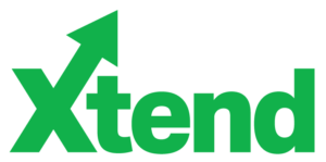 Green Xtend Logo on white background.