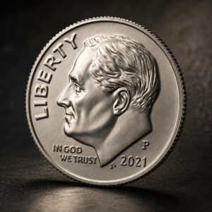 Picture of a U.S. dime.